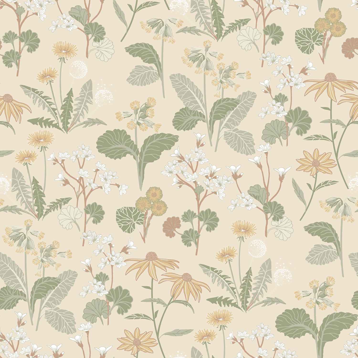 Magdalena, beige tapet