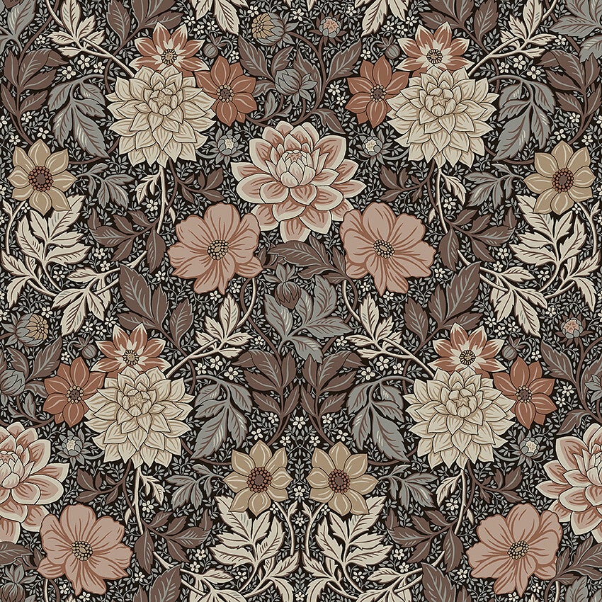 Dahlia Garden, brun