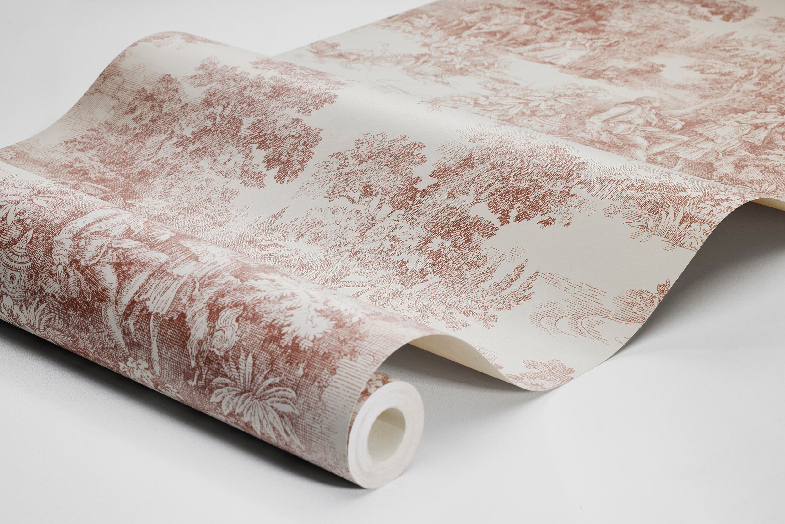 Toile de Jouy, röd
