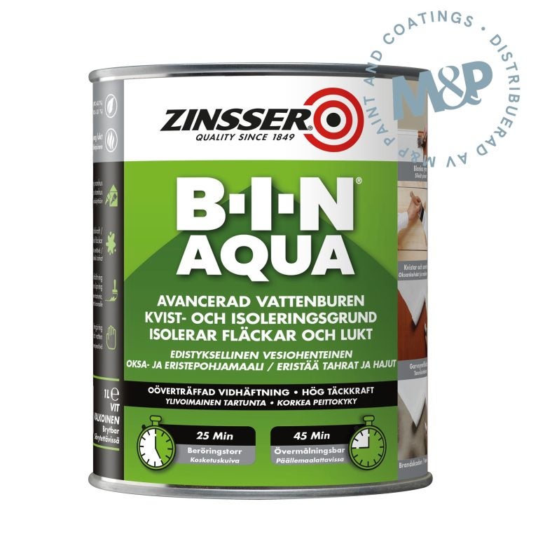 Zinsser BIN AQUA Kvist- och isoleringsgrund